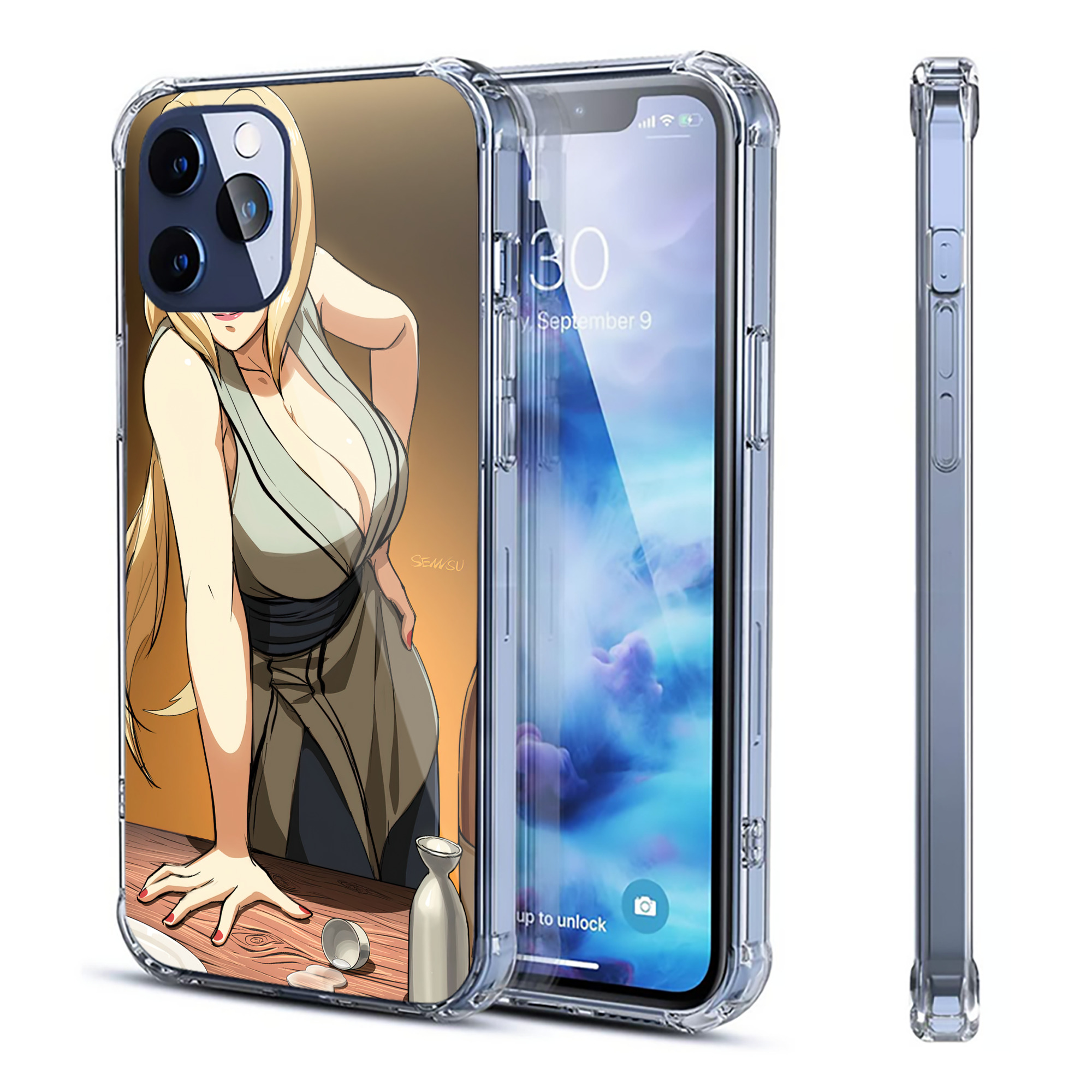 （画像用） NARUTO -ナルト- NARUTO -ナルト- 疾風伝 【iPhone 12シリーズ対応】透明スマホケース（クリアソフトケース）